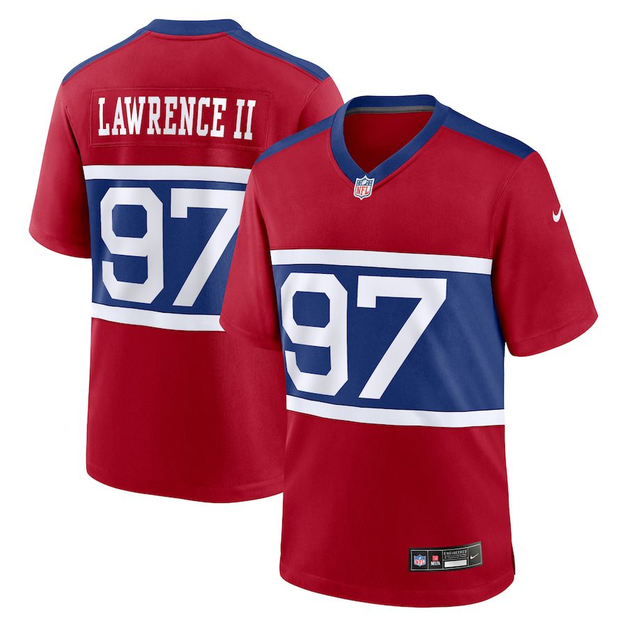 Men New York Giants #97 Dexter Lawrence II Nike Century Red Alternate Player Game NFL Jersey